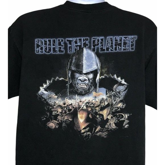 Vintage Planet of the Apes 2000 Movie Promo T Shirt Rule the Planet Large - Picture 1 of 10